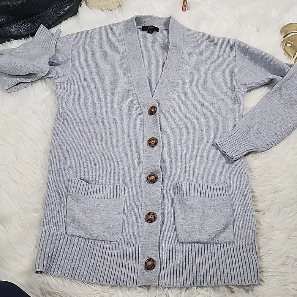 Alpaca, spandex blend Cardigan  Sweater Minimalist Eclectic Grandpa